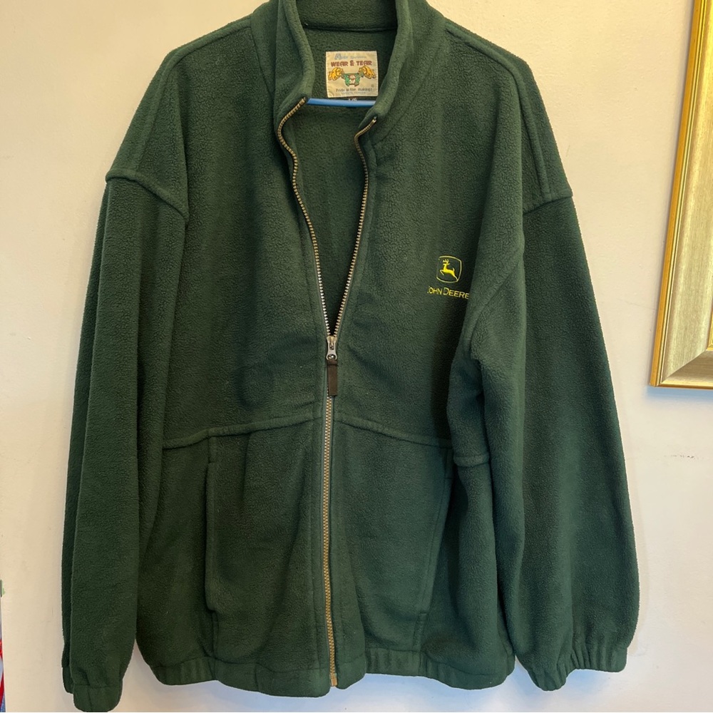 vintage John Deere full zip sweater